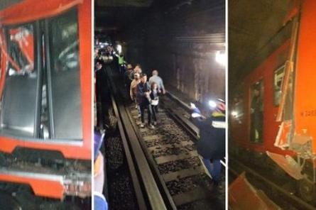 Mehiko notikusi divu vilcienu sadursme metro tunelī; ir bojāgājušais