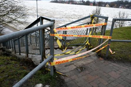 Daugavā pie Jēkabpils mitējies ūdens līmeņa kritums