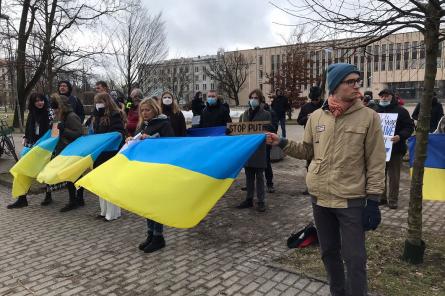 Populāra vieta: Pērn pie Krievijas vēstniecības visvairāk politisko akciju