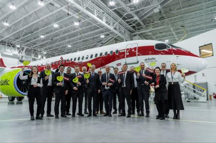 «airBaltic» Kanādā prezentē savu četrdesmito «Airbus A220-300» lidmašīnu