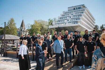 Latvijas hokeja izlase relaksējās Baltic Beach Hotel & SPA