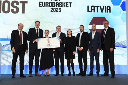 FIBA EuroBasket 2025 organizēšanai atvēlēts pusmiljons eiro