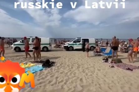 VIDEO. Krievu atpūtnieki Jūrmalā izaicina un rupji lamā policistus un glābējus