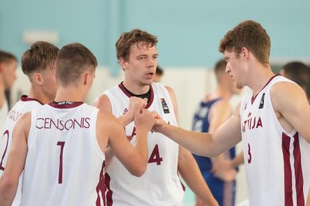 Latvijas 3x3 basketbolistiem EJOF trīs uzvaras četrās spēlēs