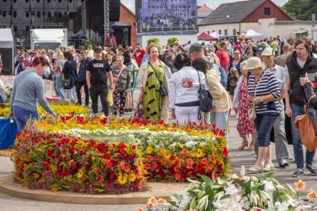 Starptautiskā ziedu paklāju festivāla dalībnieki - no debitantiem līdz veterānie