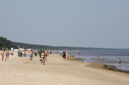 Pakāpusies ūdens temperatūra Jūrmalā