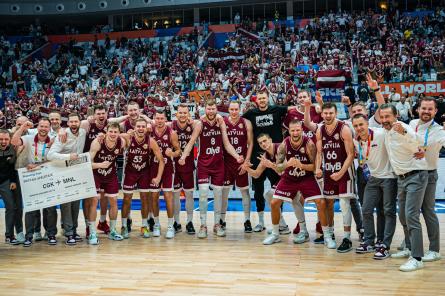 Latvija Pasaules kausa ceturtdaļfinālā spēlēs pret Vāciju