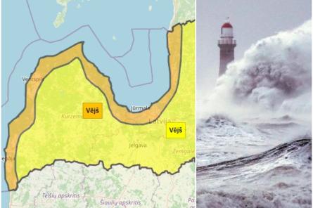 Naktī Latvijā prognozē spēcīgu vētru; tā var gāzt kokus un noraut jumtus