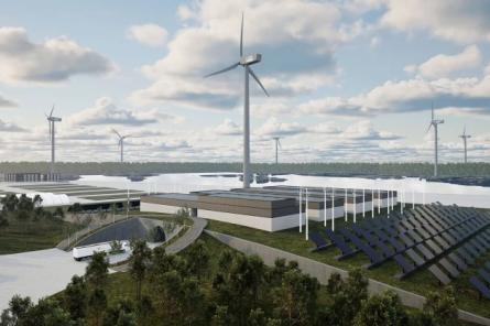 Uzsākta 16 vēja enerģijas turbīnu būvniecība Kaigu purvā (+VIDEO)