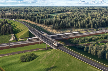 "Rail Baltica" projektā sākta Iecavas infrastruktūras apkopes punkta izbūve