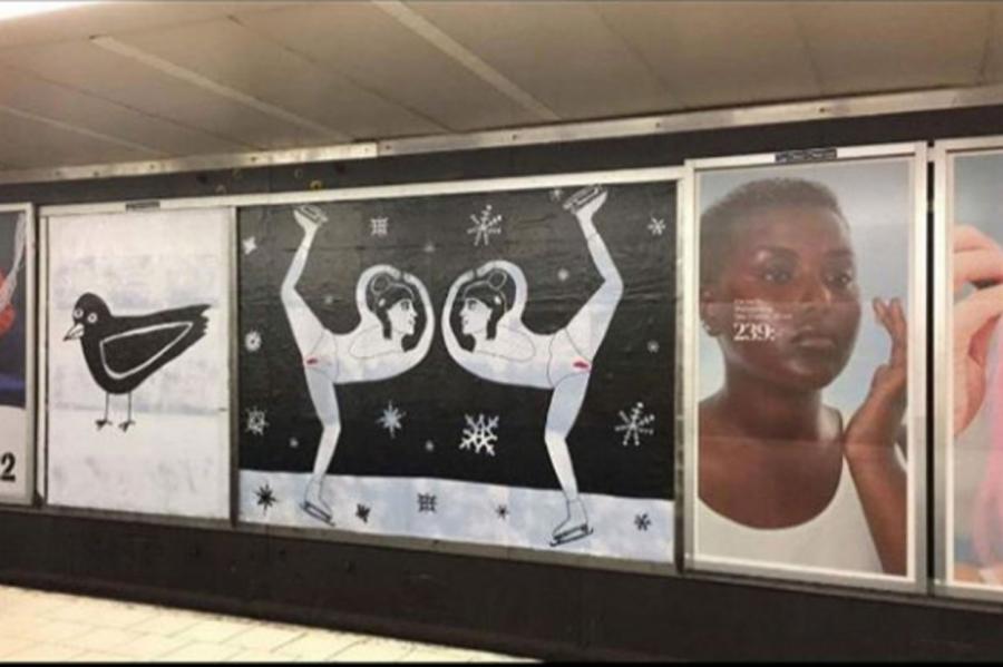 Stokholmas metro publiski demonstrē mēnešreizes