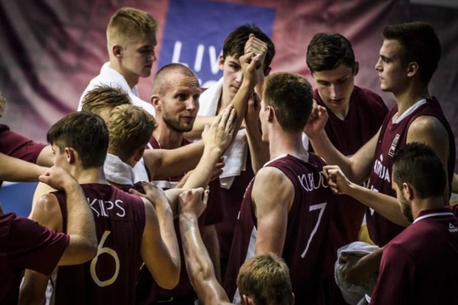 Zaudējot apakšgrupā, Latvijas U-19 basketbolistiem jātiekas ar ASV izlasi