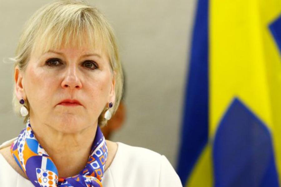 Zviedrijas ārlietu ministre Valstrema paziņo par demisiju