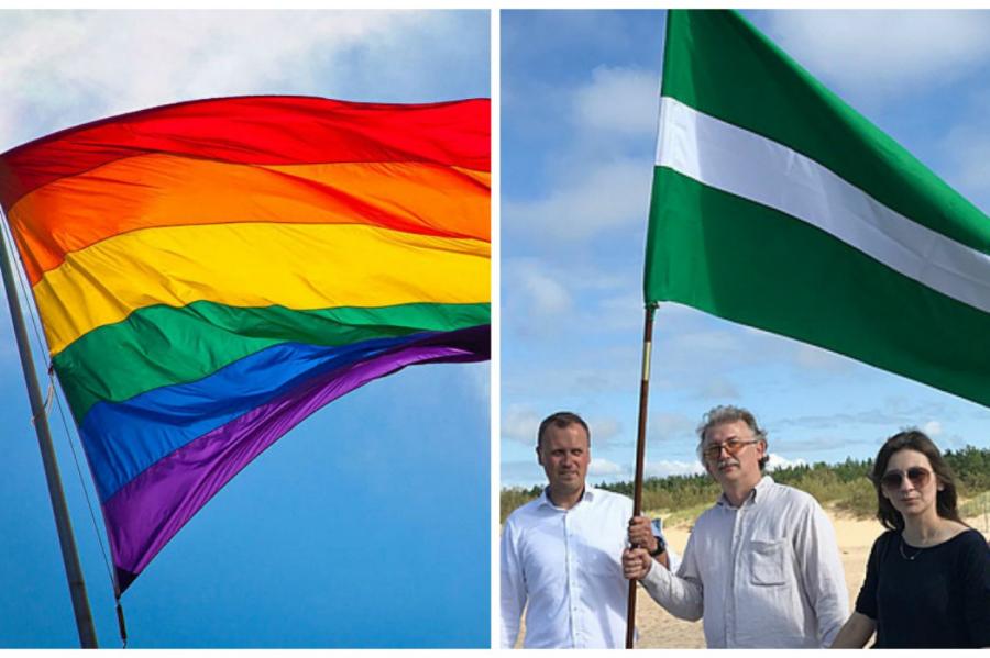 Eiropas zaļie izmet LZP. Tavars: Mūsu karogs ir zaļ-balt-zaļš, nevis varavīksnes
