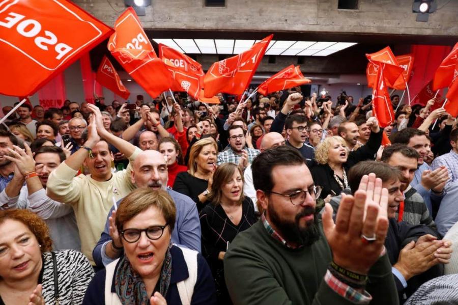 Vēlēšanās Spānijā visvairāk balsu izcīnījuši sociālisti