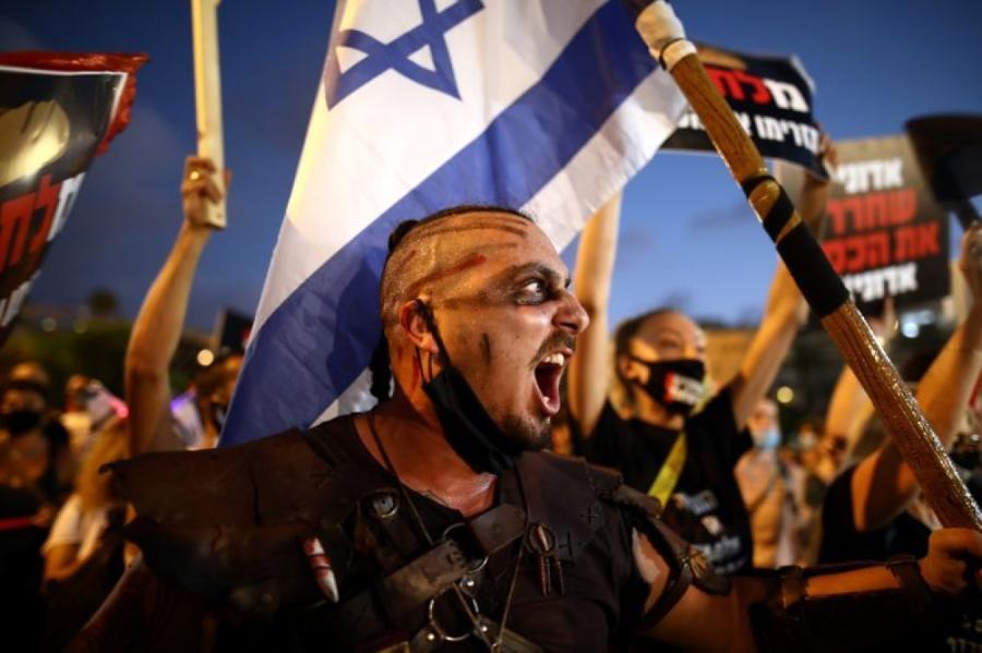 Izraēlā notikuši protesti pret valdības ekonomikas politiku pandēmijas laikā