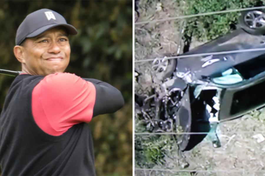 Pasaules golfa leģenda Taigers Vudss otrdien cietis autokatastrofā Kalifornijā