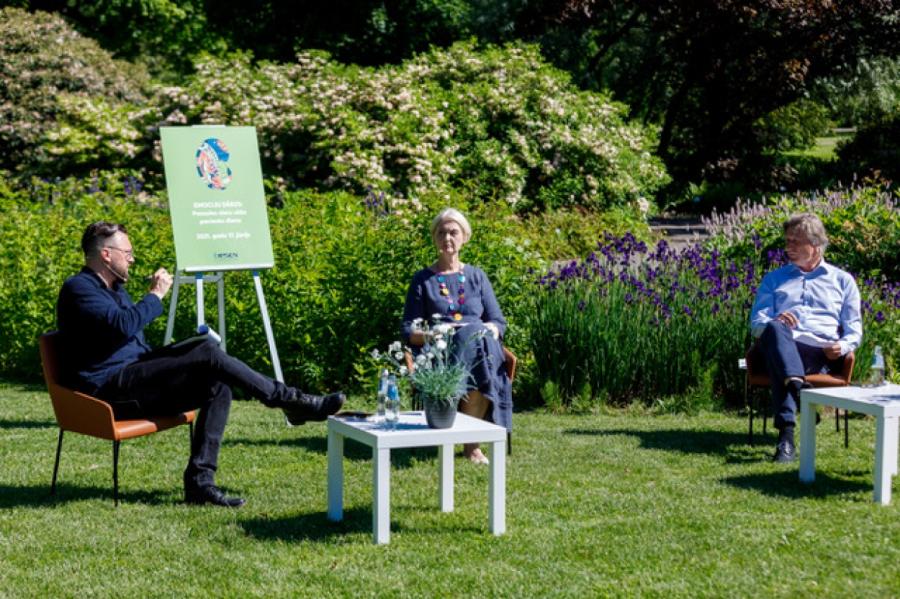 Pasaules nieru vēža pacientu dienā Rīgā atklāts simbolisks Emociju dārzs
