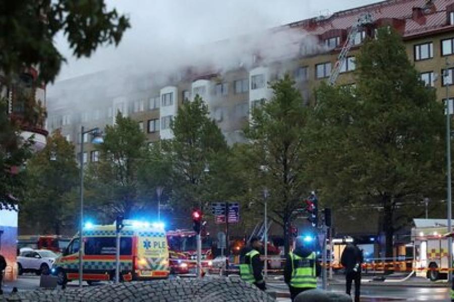Sprādziens dzīvojamajā namā Gēteborgā: Hospitalizēti 25 cilvēki (+FOTO)