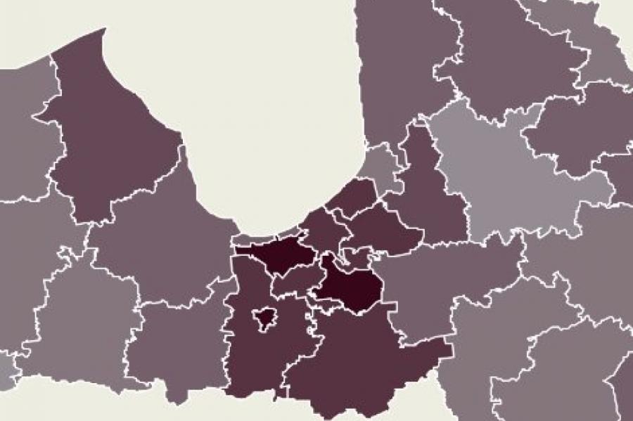 Covid-19 novadu karte: Jelgavā saslimstība sit visus rekordus (+INFOGRAFIKA)