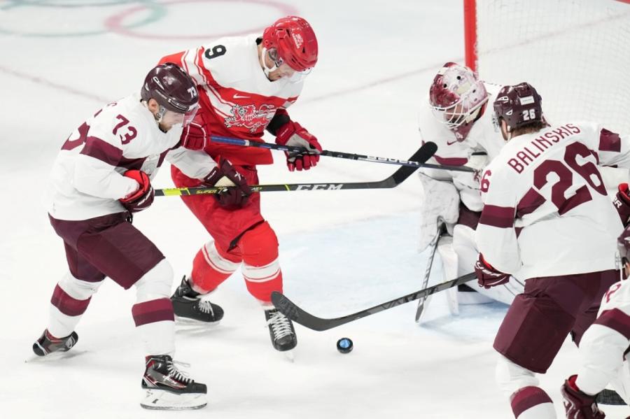 Latvija piekāpās Dānijai un noslēdza hokeja turnīru Olimpiskajās spēlēs