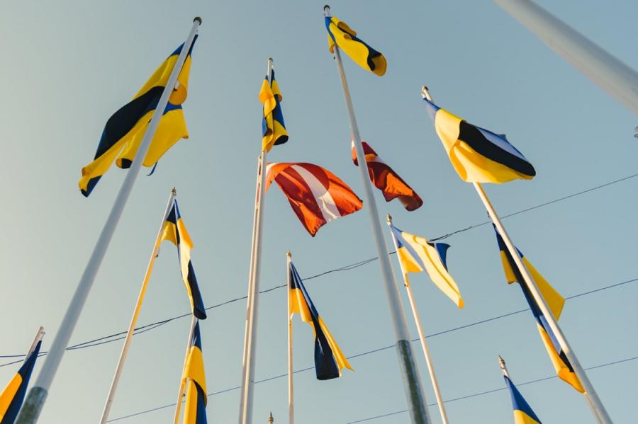 Par Ukrainas karogu izvietošanu pilsētvidē - vēstniecība