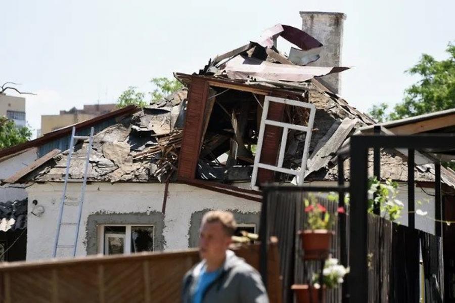 Sprādzienos Belgorodā vismaz 4 bojāgājušie, sagrautas ēkas