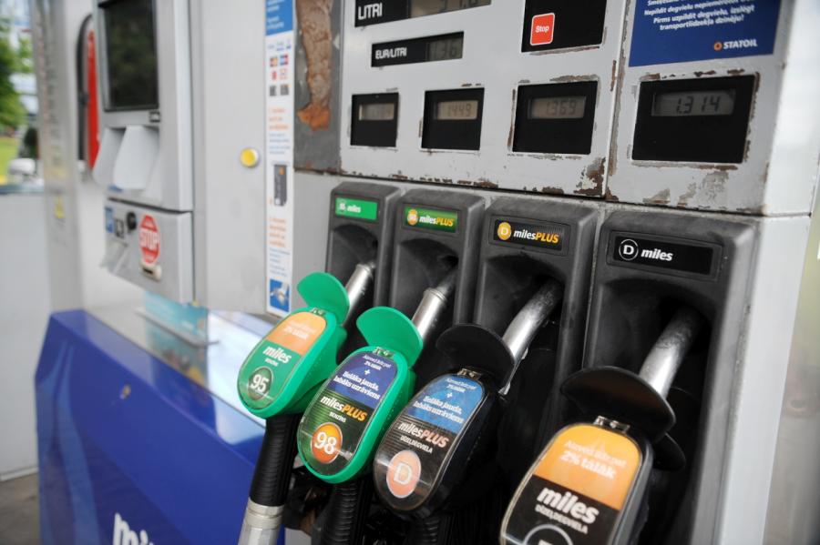 95.markas benzīna un dīzeļdegvielas vidējā cena turpinājusi samazināties