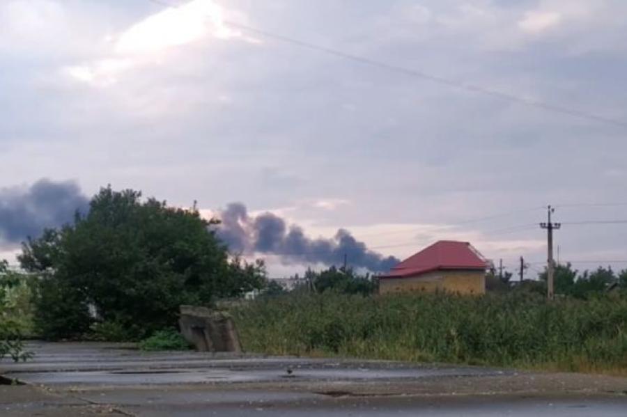 Okupētajā Krimā krievu karabāzē otrdienas rītā atkal dzirdami sprādzieni
