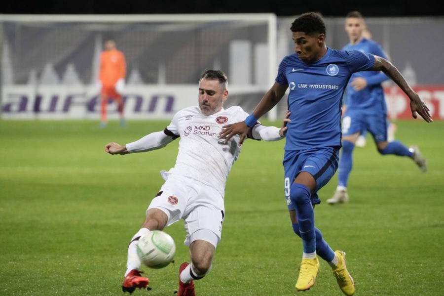 RFS Konferences līgas priekšpēdējā mačā zaudē Edinburgas Hearts komandai