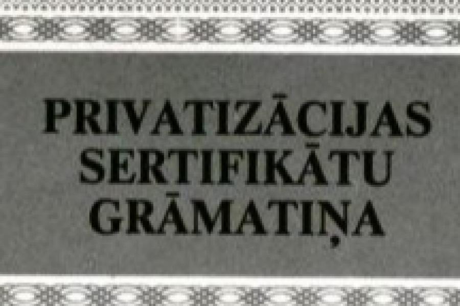 Latvijā kontos novembra sākumā bija 1,919 miljoni privatizācijas sertifikātu