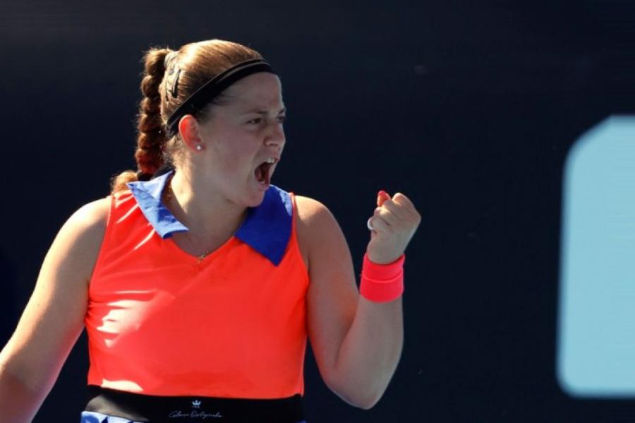 Ostapenko svētdien Austrālijas atklātā čempionāta astotdaļfinālā tiksies ar Gofu