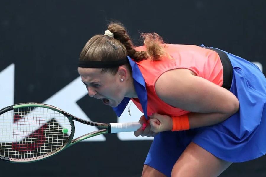 Ostapenko komentējusi fantastisko uzvaru pār spēcīgo amerikānieti Gofu