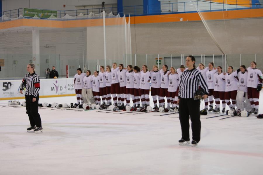 Latvijas hokejistes pasaules čempionātu Mehiko sāk ar uzvaru (+VIDEO)