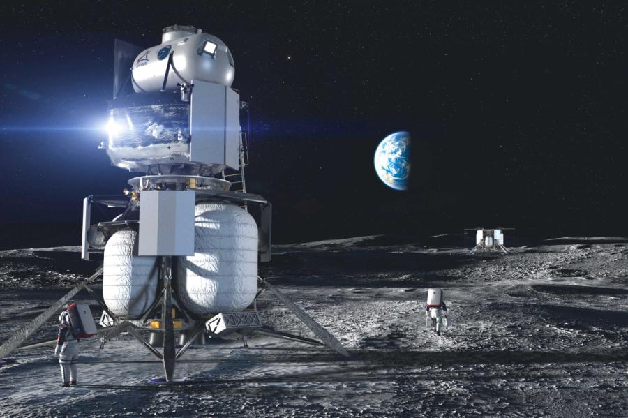 NASA otra Mēness misijas kosmosa kuģa būvniecību uztic Blue Origin