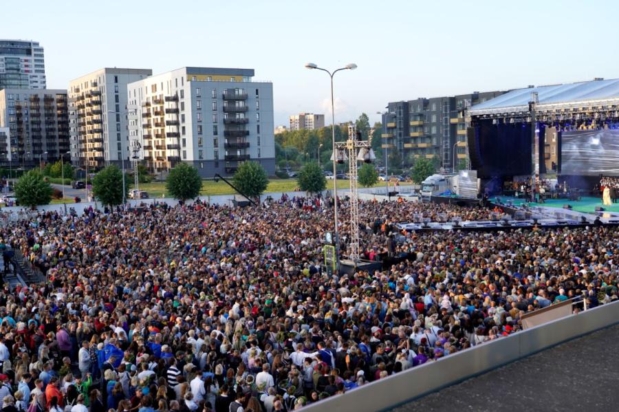 Dziesmu un deju svētku atklāšanas koncertu apmeklējuši 22 000 svētku dalībnieku