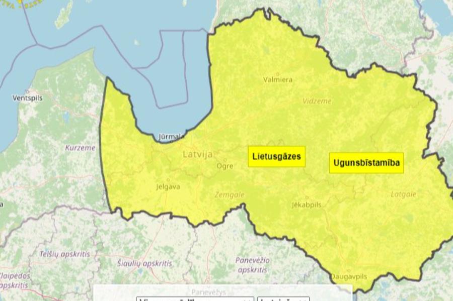 Uzmanību! Meteorologi brīdina par ļoti stiprām lietusgāzēm jau drīz