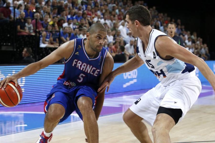 Latvijas pretinieki PK Francijas basketbolisti pārbaudes mačā uzvar Melnkalni