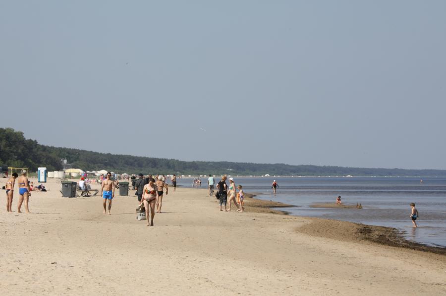 Pakāpusies ūdens temperatūra Jūrmalā