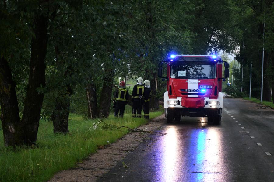 VUGD pirmdien 16 reizes devies aizvākt nolūzušus kokus