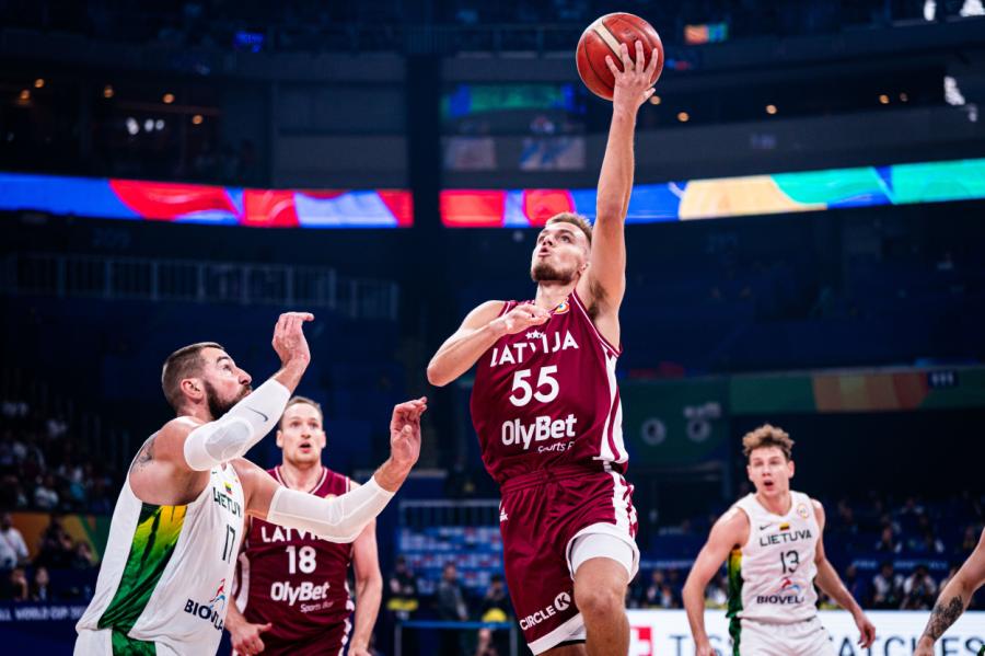 Latvijas basketbolistiem piektā vieta Pasaules kausā (VIDEO)