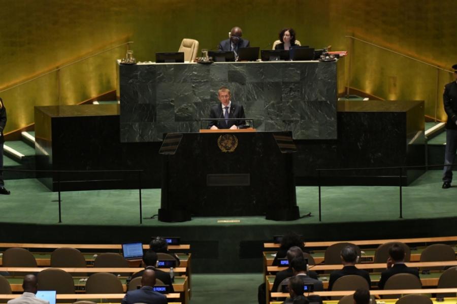 Rinkēvičs ANO aicina uz reformām Drošības padomē un panākt Krievijas atbildību