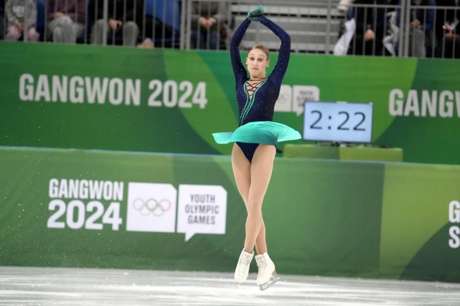 Latvijas daiļslidotājai Stepčenko 16.vieta Jaunatnes ziemas olimpiskajās spēlēs