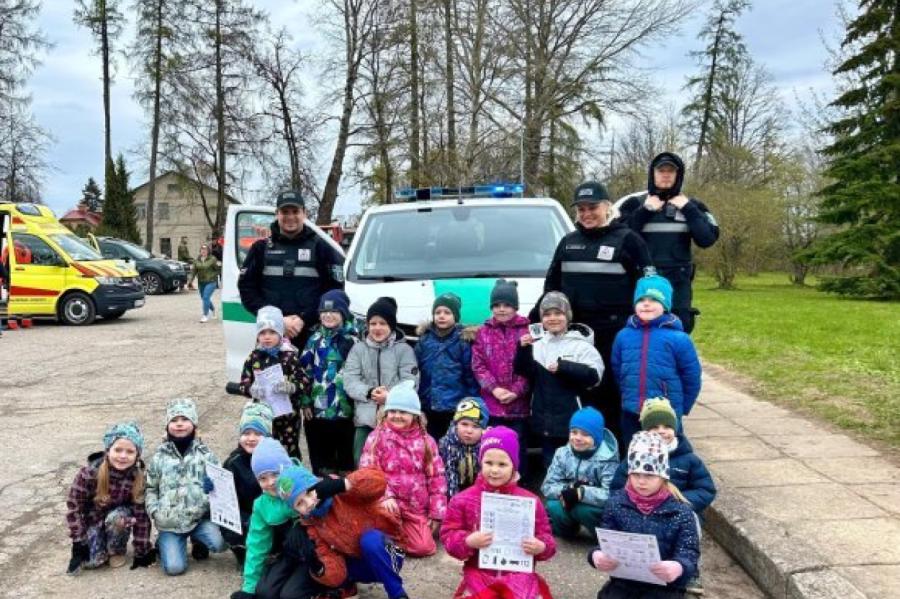 Siguldas novada Pašvaldības policija iesaistās bērnu izglītošanā (+VIDEO)