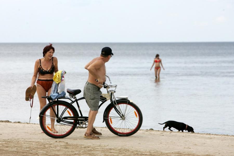 Atbalsta ieceri atļaut pastaigāties ar suņiem Jūrmalas pludmalēs nesezonā