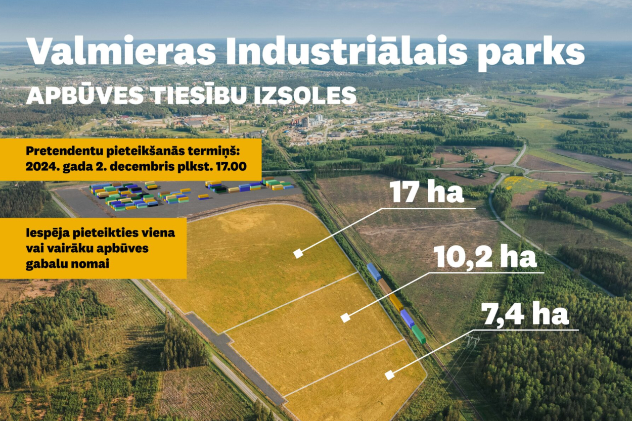 Valmierā uzņēmējiem tiek piedāvāts attīstīt 34,6 hektārus zemes (+VIDEO)