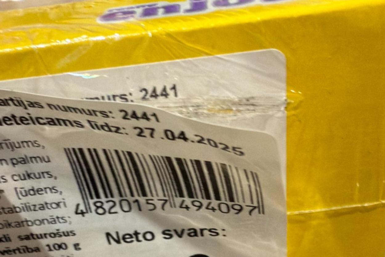 PVD konstatē pārtikas produktu derīguma termiņu viltošanu