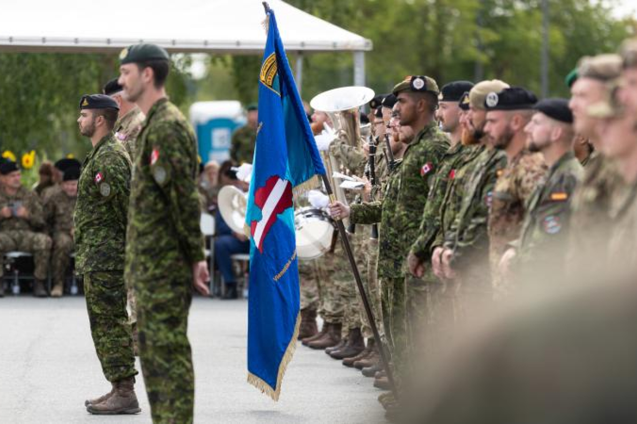 NATO daudznacionālā brigāde Ādažos turpina pilnveidot kaujas gatavību (+VIDEO)